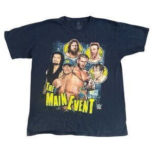 WWE Wrestlers Wrestling John Cena The Main Event Blue T Shirt Kids Size XL